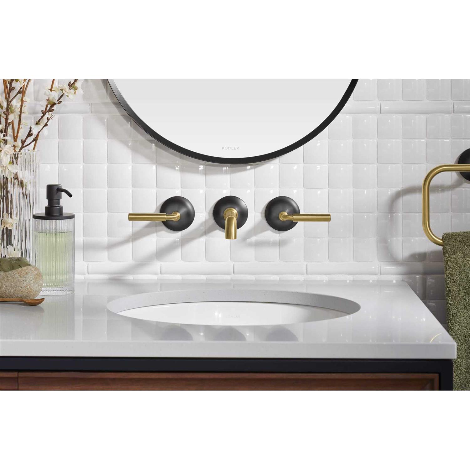 Kohler Tone Wall-mount bathroom sink faucet trim - Cheap Fitting