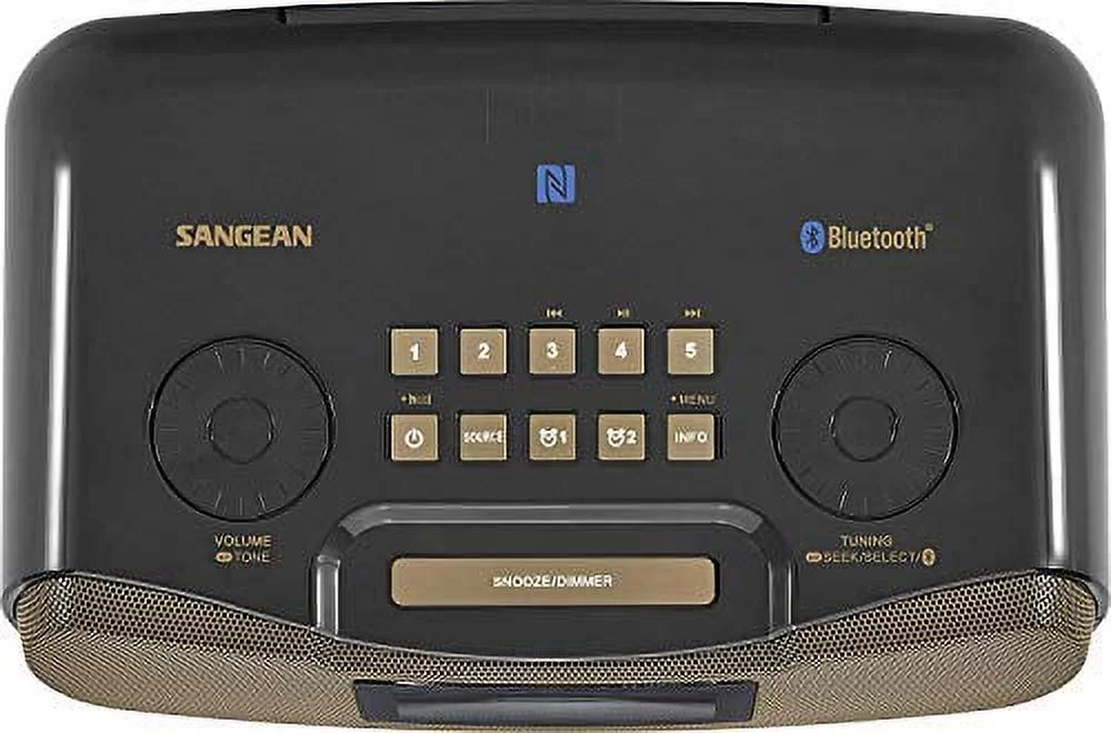 Sangean RCR-20 Digital AM/FM-RDS/Bluetooth Clock Radio with USB Charger - Cheap Fitting
