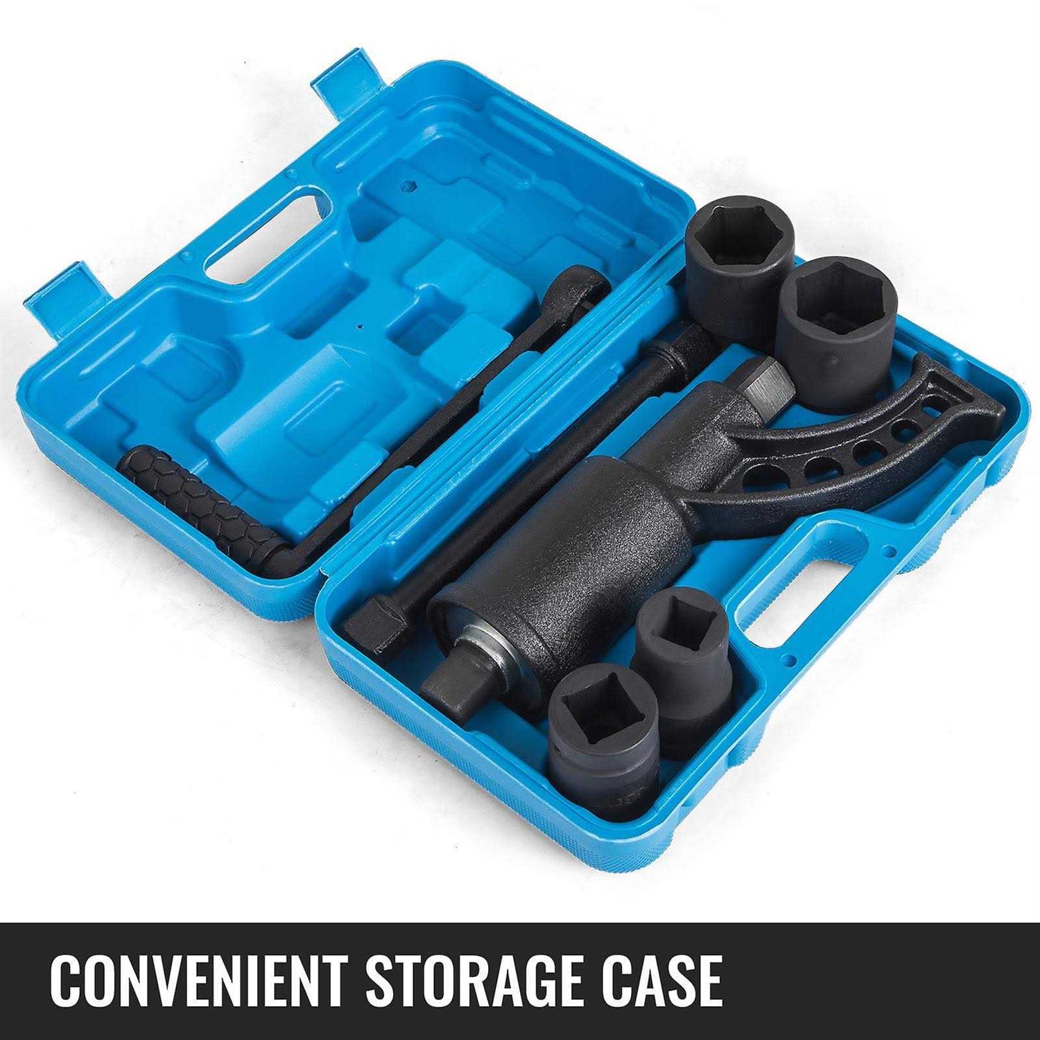 VEVOR 1:78 Torque Multiplier Set Wrench 1 Lug Nut Labor Saving Remover Lugnuts 4 Sockets TTBS1-78000000001V0 - Cheap Fitting