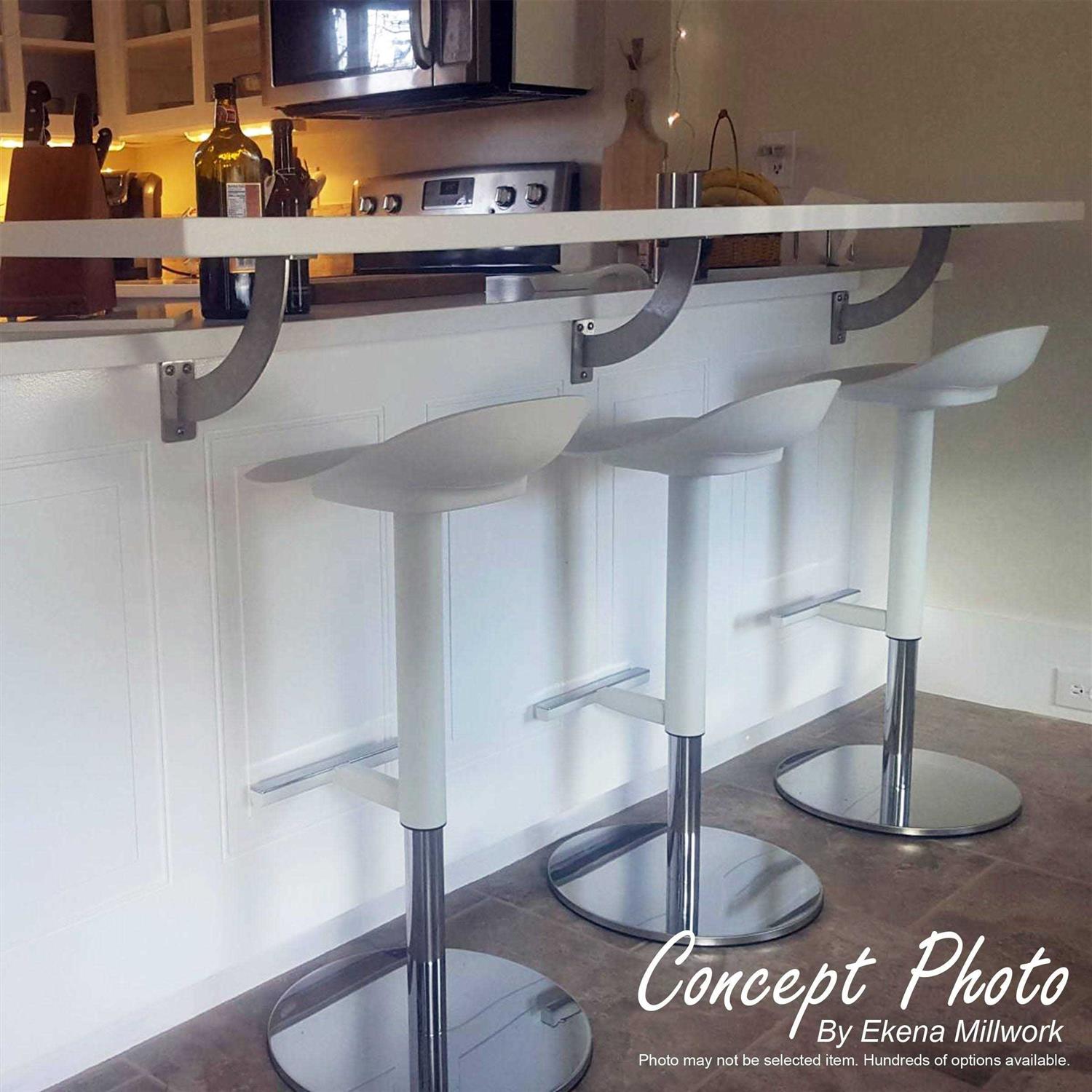 Ekena Millwork 2 inchW x 12 inchd x 7 inchH Steel Hanging Shelf Bracket - Cheap Fitting