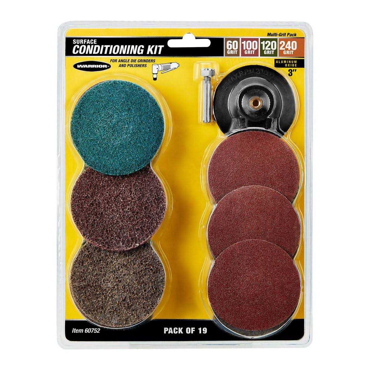 Warrior 3 in. Surface Conditioning Kit - Cheap Fitting