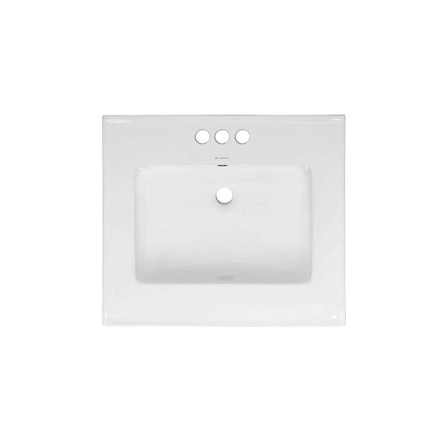 Swiss Madison Ceramic Vanity Top 24 with Three Faucet Holes - Cheap Fitting