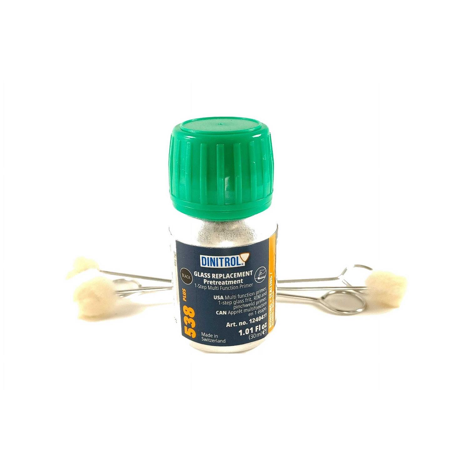 Dinitrol 538 Plus black 30ml Glass and Pinchweld Primer Bottle with Daubers - Cheap Fitting