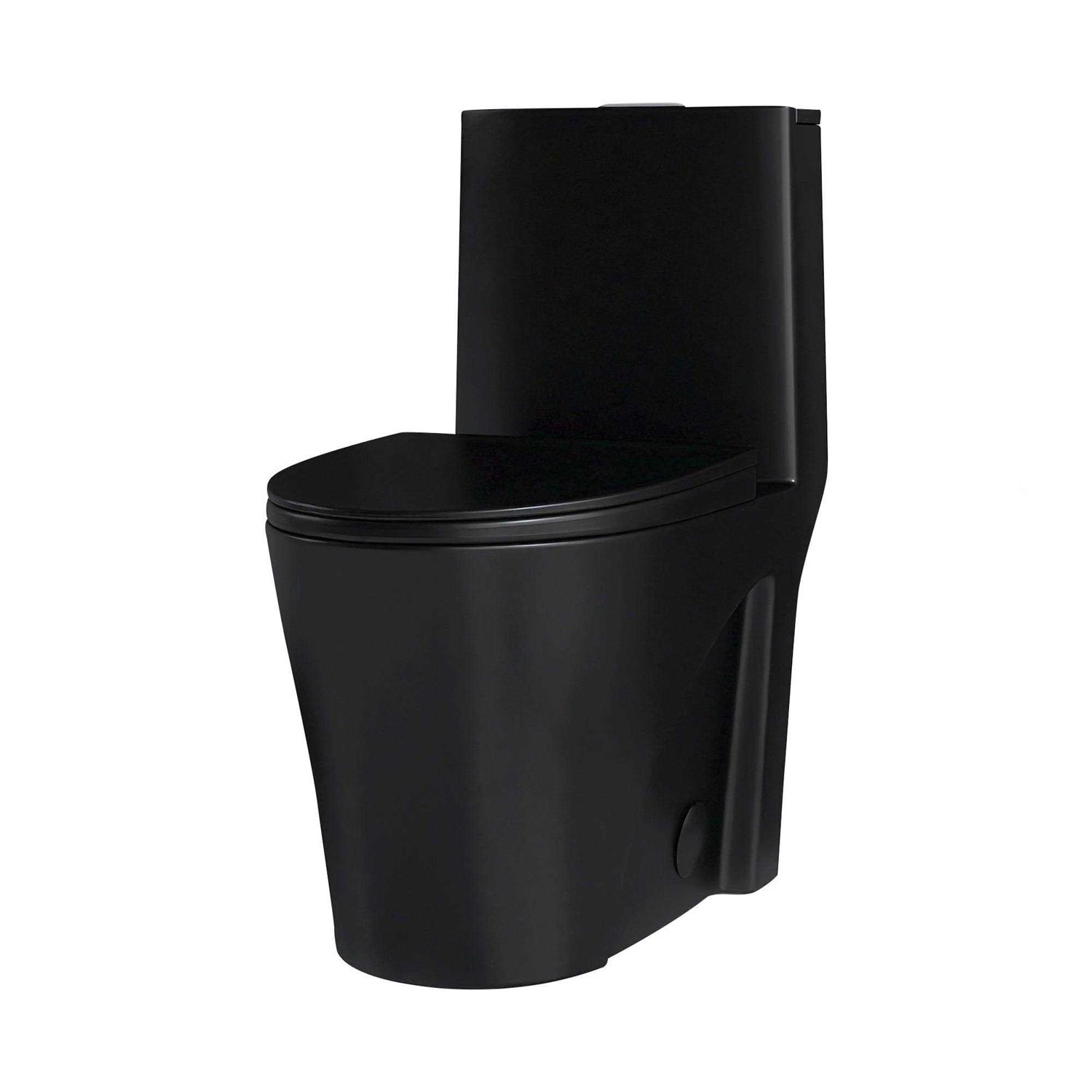 Jims Maison Dual-Flush Elongated One-Piece Toilet with High Efficiency Flush JMCST1GW - Cheap Fitting