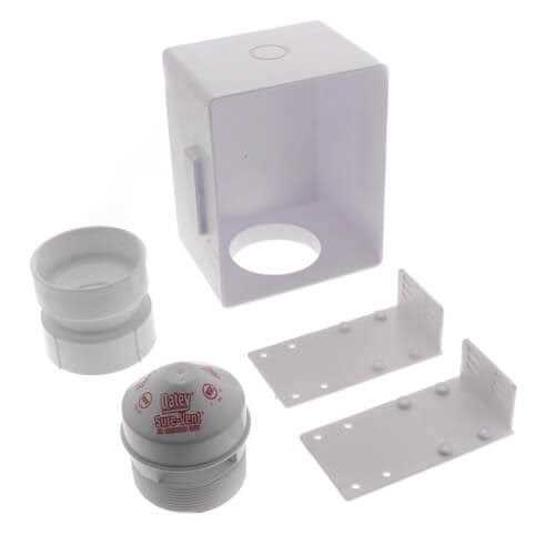 Oatey 39262 Sure Vent Air Admittance Valve Wall Box w/PVC Adapter - Cheap Fitting