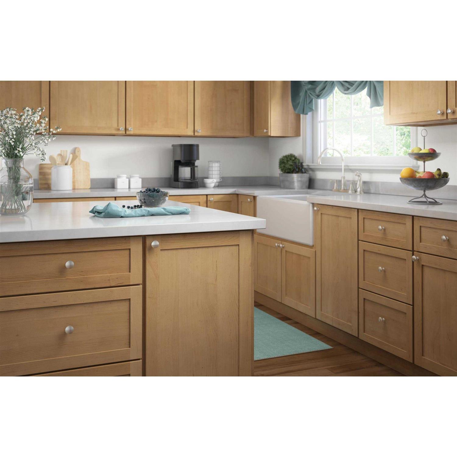 Brainerd Round 1-1/4-in Satin Nickel Round Transitional Cabinet Knob P50154W-SN-SP - Cheap Fitting