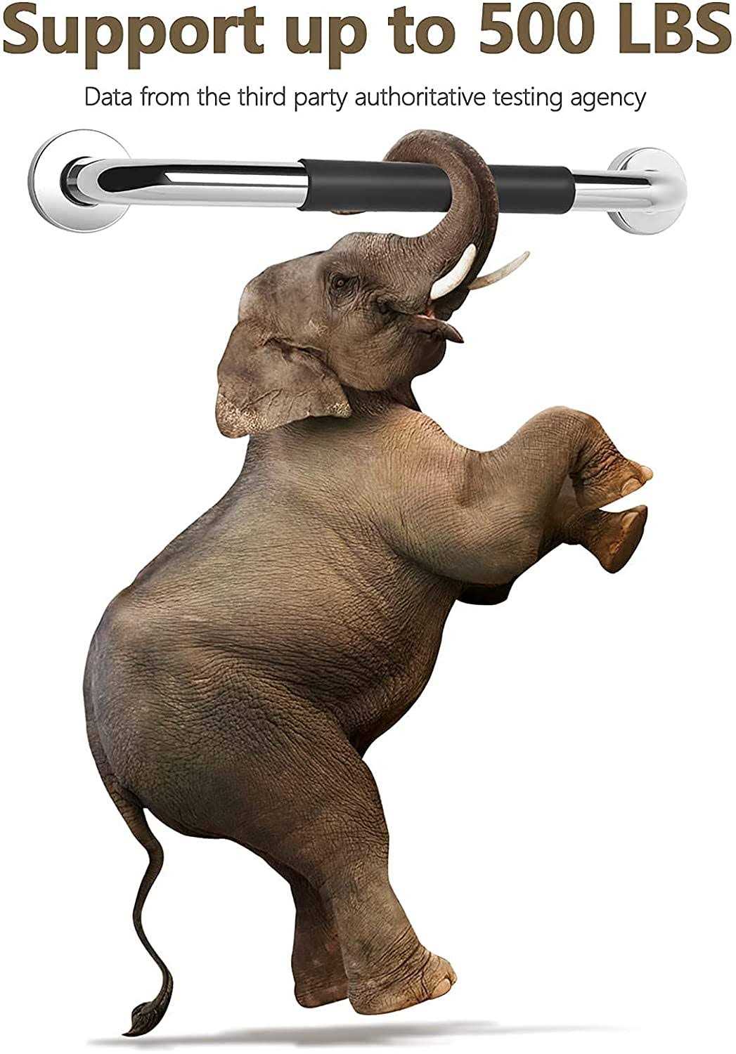 2 Pack Grab Bars For Bathroom 16 Inch Anti Slip Bathroom Handicap Grab Bars For Showers - Cheap Fitting