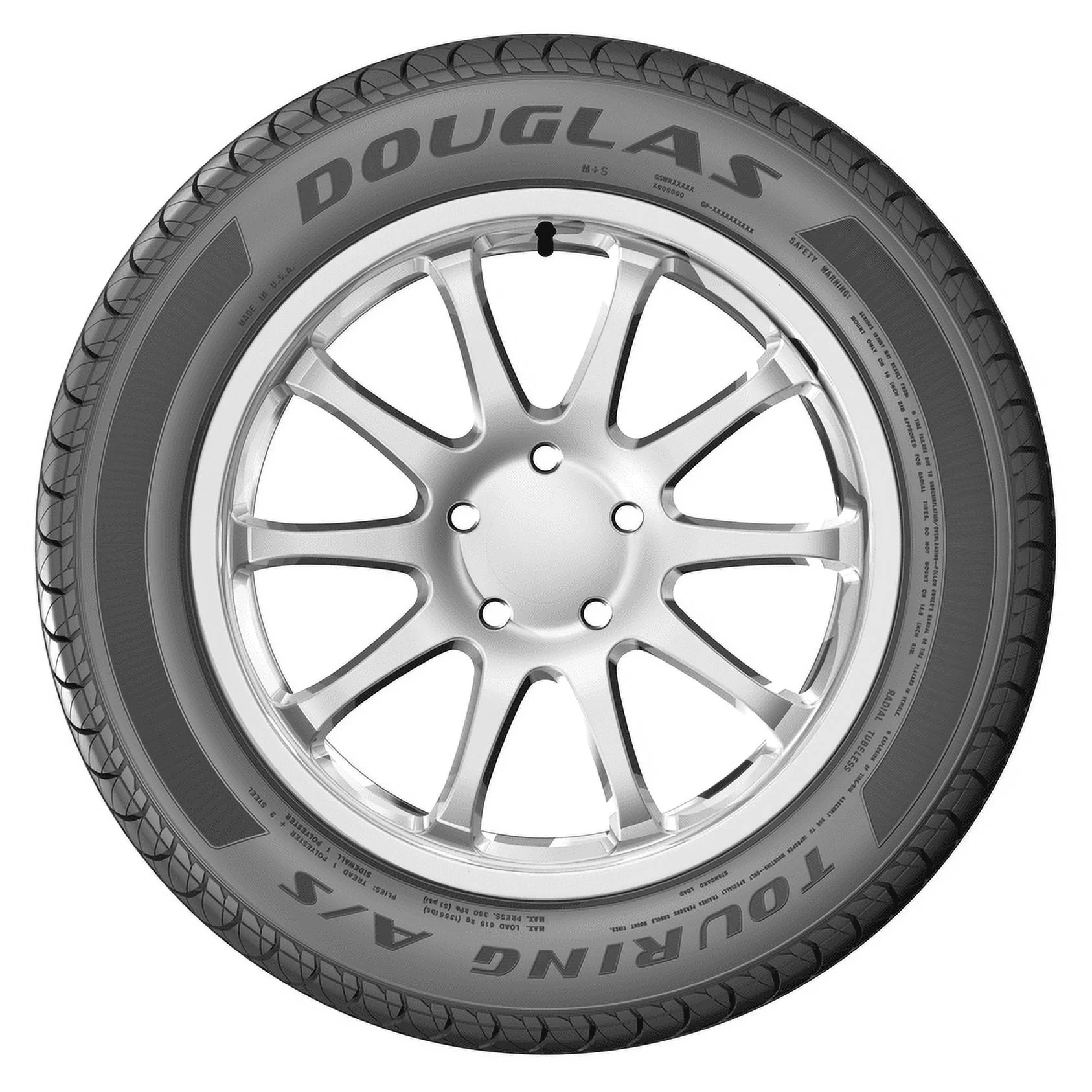 Douglas Touring A/S 195/65R15 91H All-Season Tire - Cheap Fitting