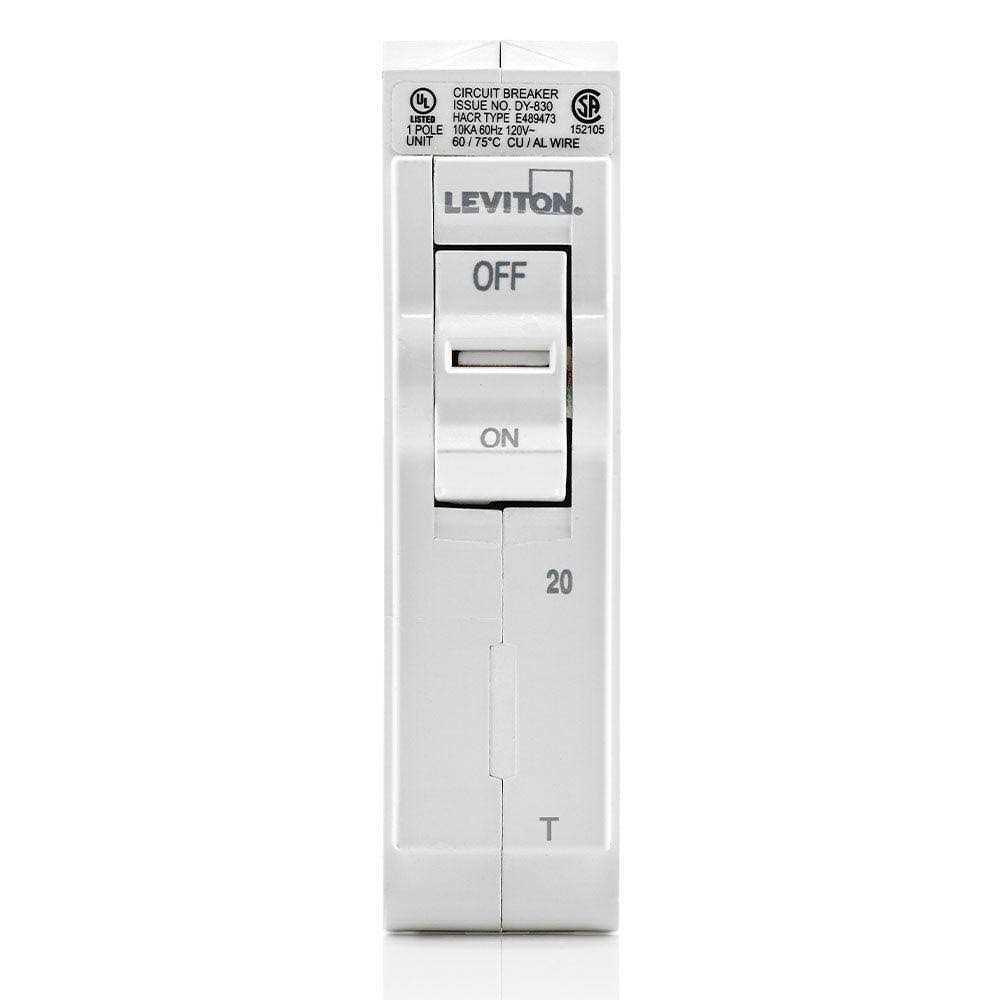 Leviton 20A 1-Pole Standard Thermal Magnetic Branch Circuit Breaker LB120-T - Cheap Fitting