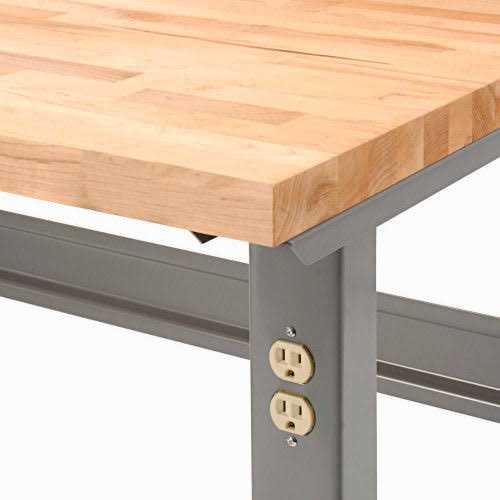 Global Industrial 60 x 30 Adjustable Height Workbench C-Channel Leg 318912GY - Cheap Fitting