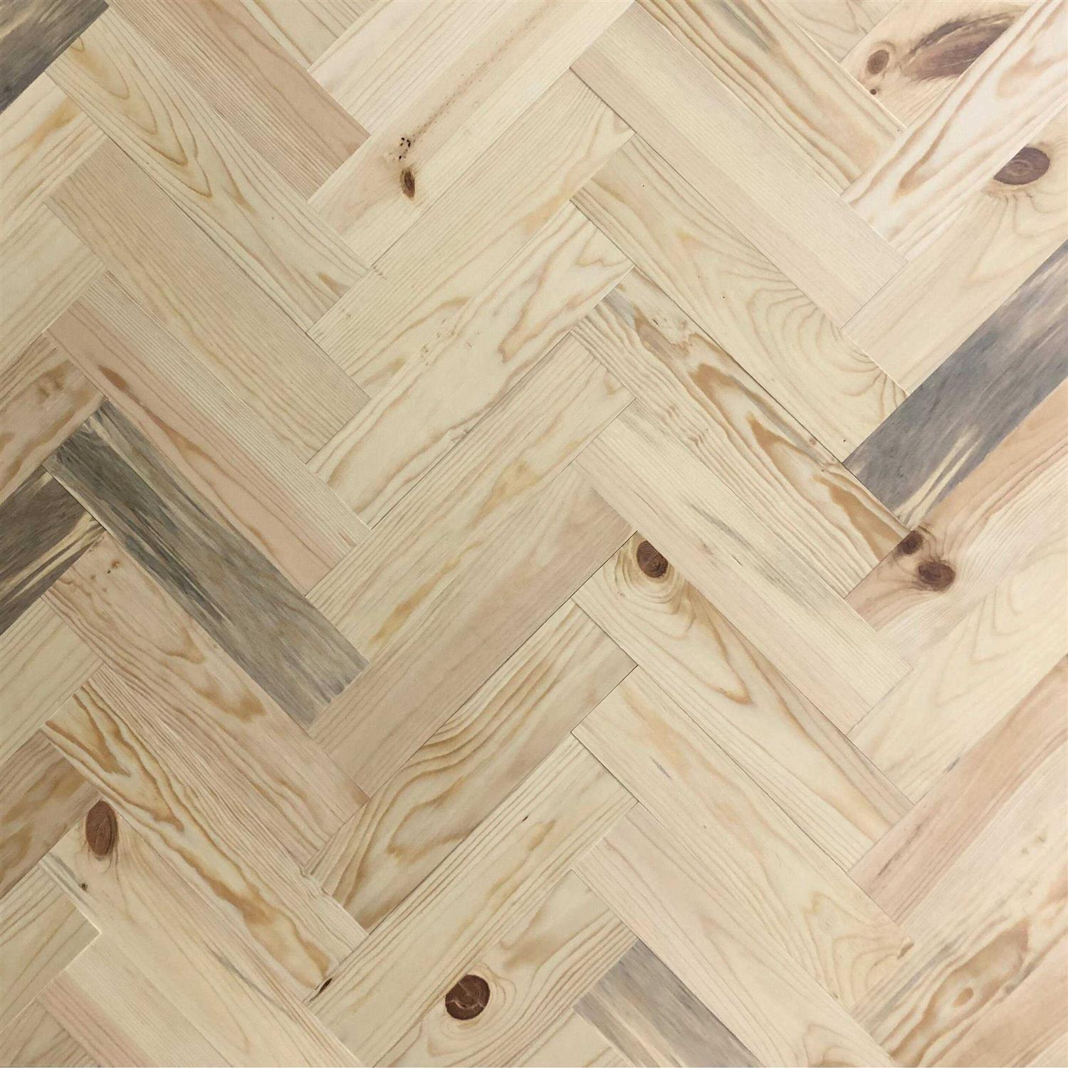 Timberchic Herringbone Pattern Wall Planks – Baxter Blonde - Cheap Fitting