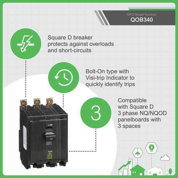 Square D Circuit Breaker QOB340 - Cheap Fitting