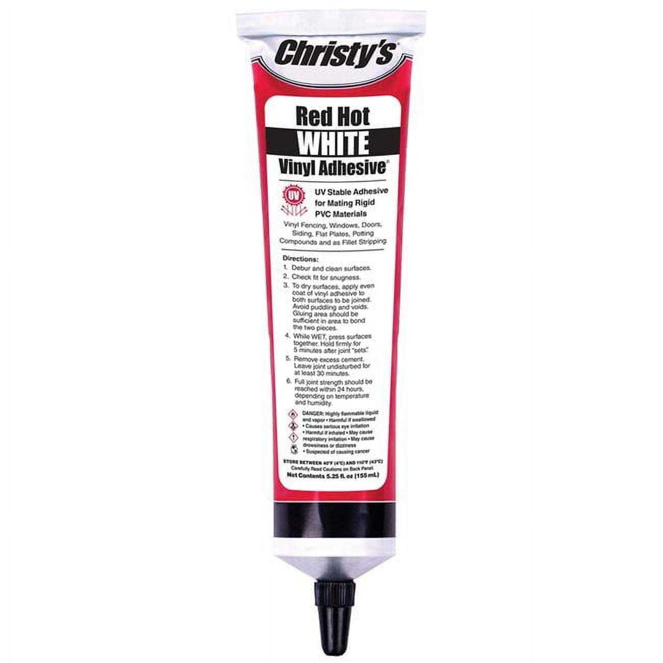 Christy’s Red Hot Adhesive For PVC/Vinyl 5.25 oz - Cheap Fitting