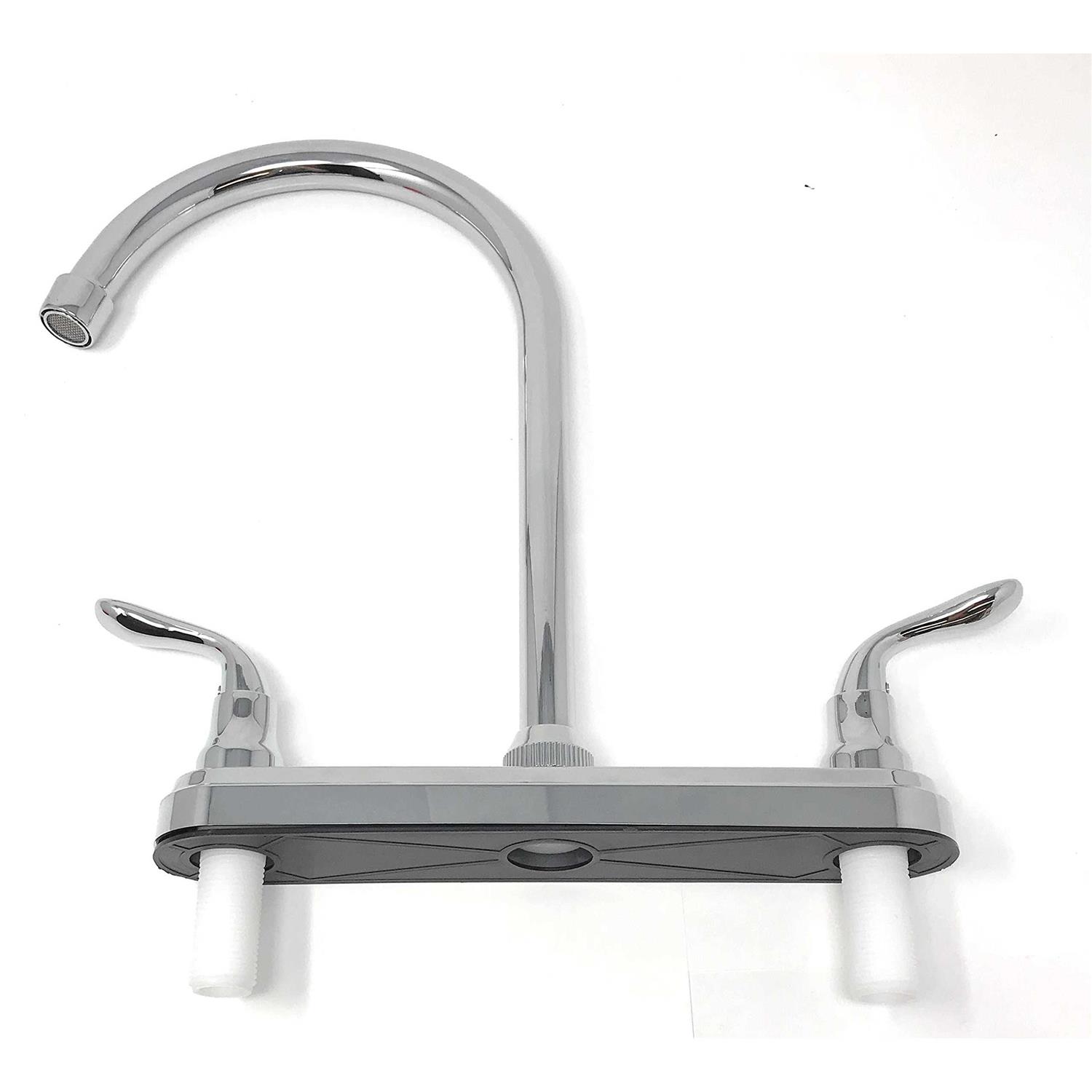 Madol High Arc Stainless Steel Spout Kitchen Faucet Two-Handle - Cheap Fitting