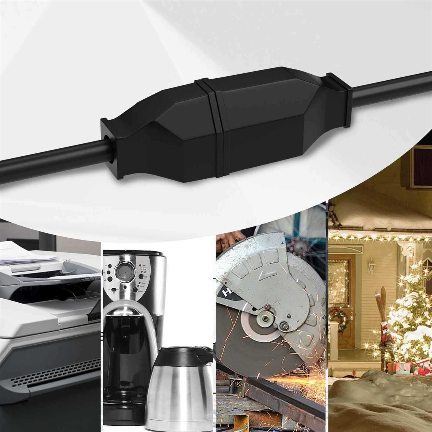 STARELO Extension Cord Ends 125V 15A 2Pole 3Wire Male Straight Blade Plug Replacement Electrical Plugs End 2 PCS - Cheap Fitting