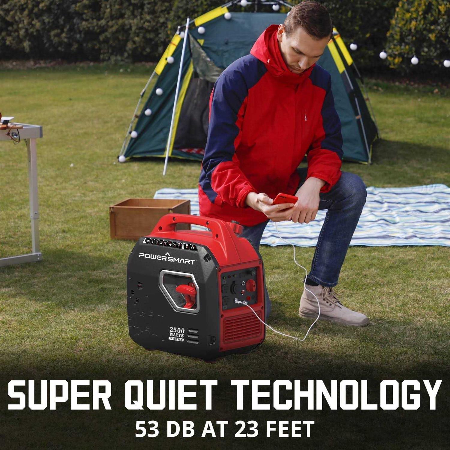 Powersmart 2500w Portable Inverter Gas Generator for Home Use Outdoors Camping - Cheap Fitting
