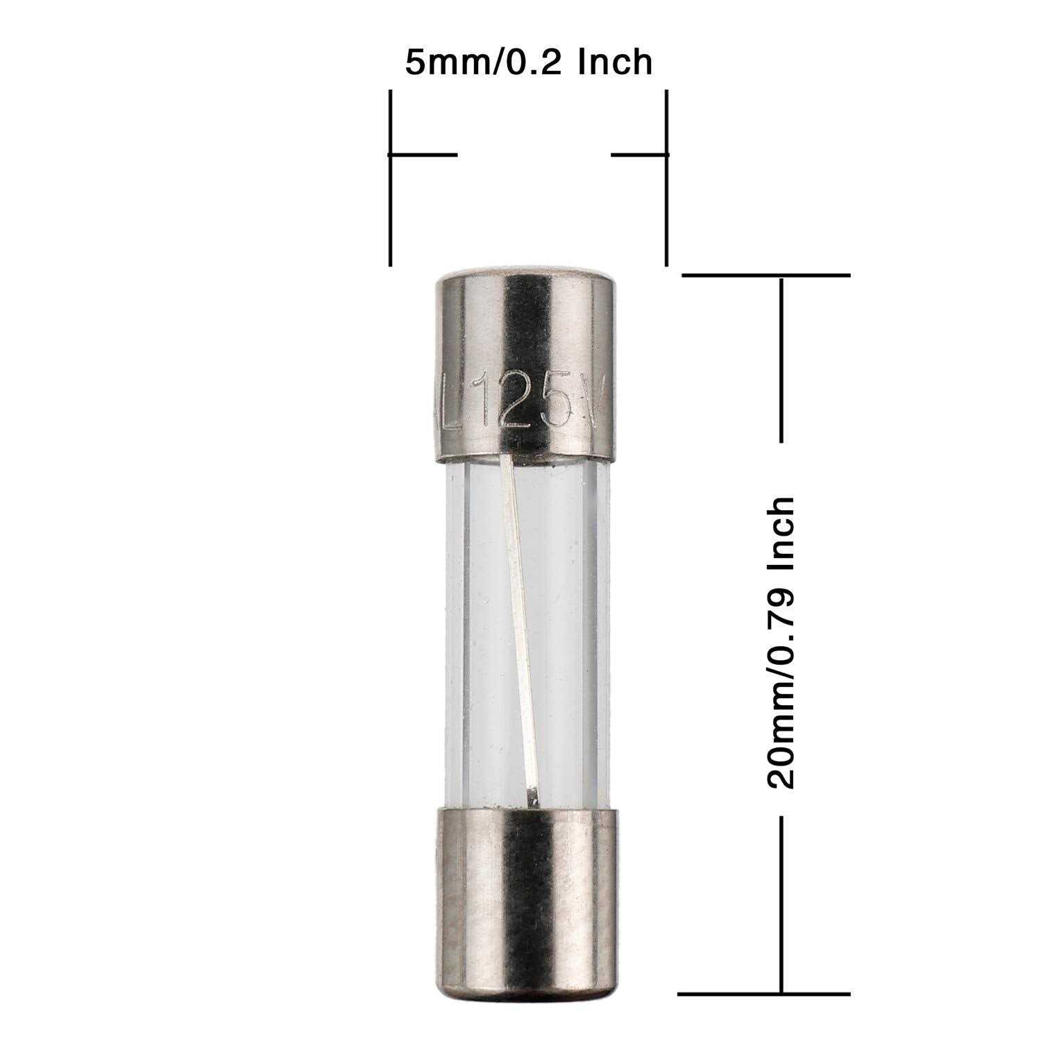 BOJACK Christmas Light Fuses Kit 3.6x10mm Mini Fuse 125V 2.5A 3A 5A and 5x20mm 125V 4A 5A 8A amp Fuses for Christmas Lights - Cheap Fitting