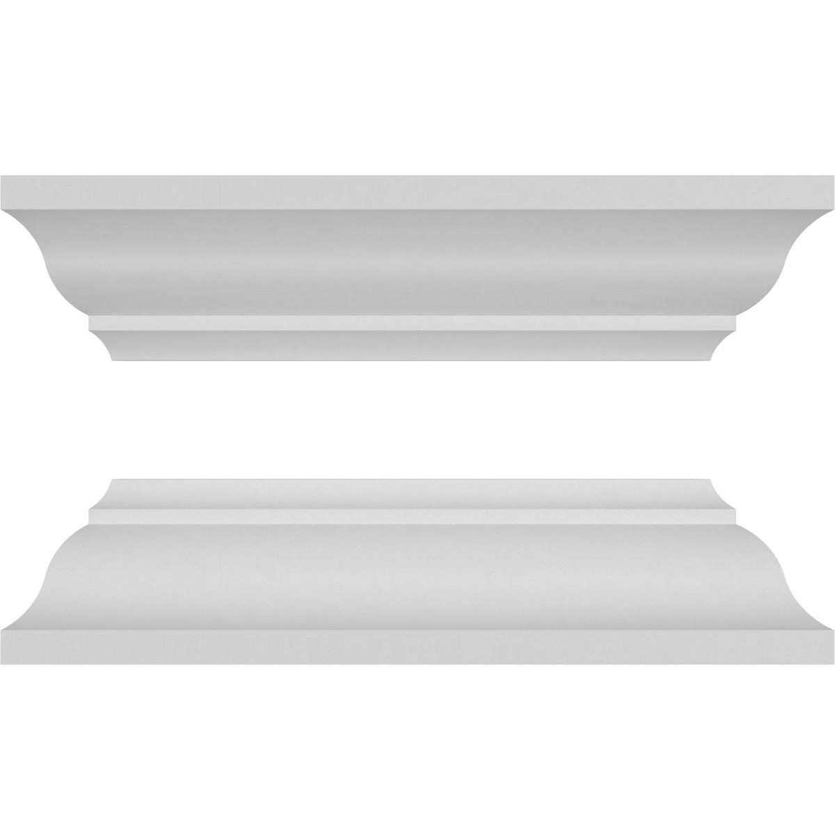 Craftsman Classic Square Non-Tapered Panel PVC Column Kit Capital Base Ekena Millwork - Cheap Fitting