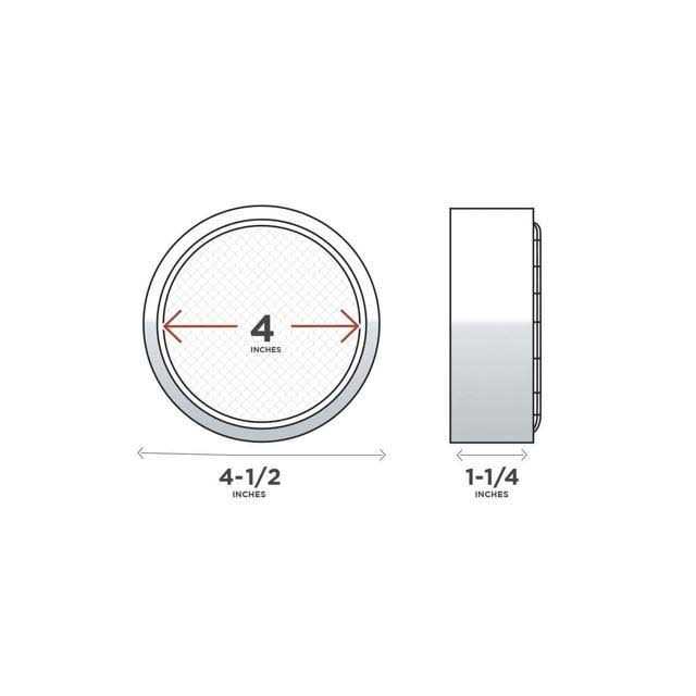 The Plumber’s Choice 4 in. Termination Vent Cap with Condensation Drain - Cheap Fitting