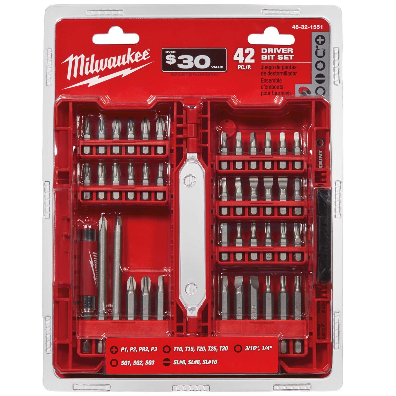 Milwaukee 48-32-1551 42 Piece Driver Bit Set - Cheap Fitting