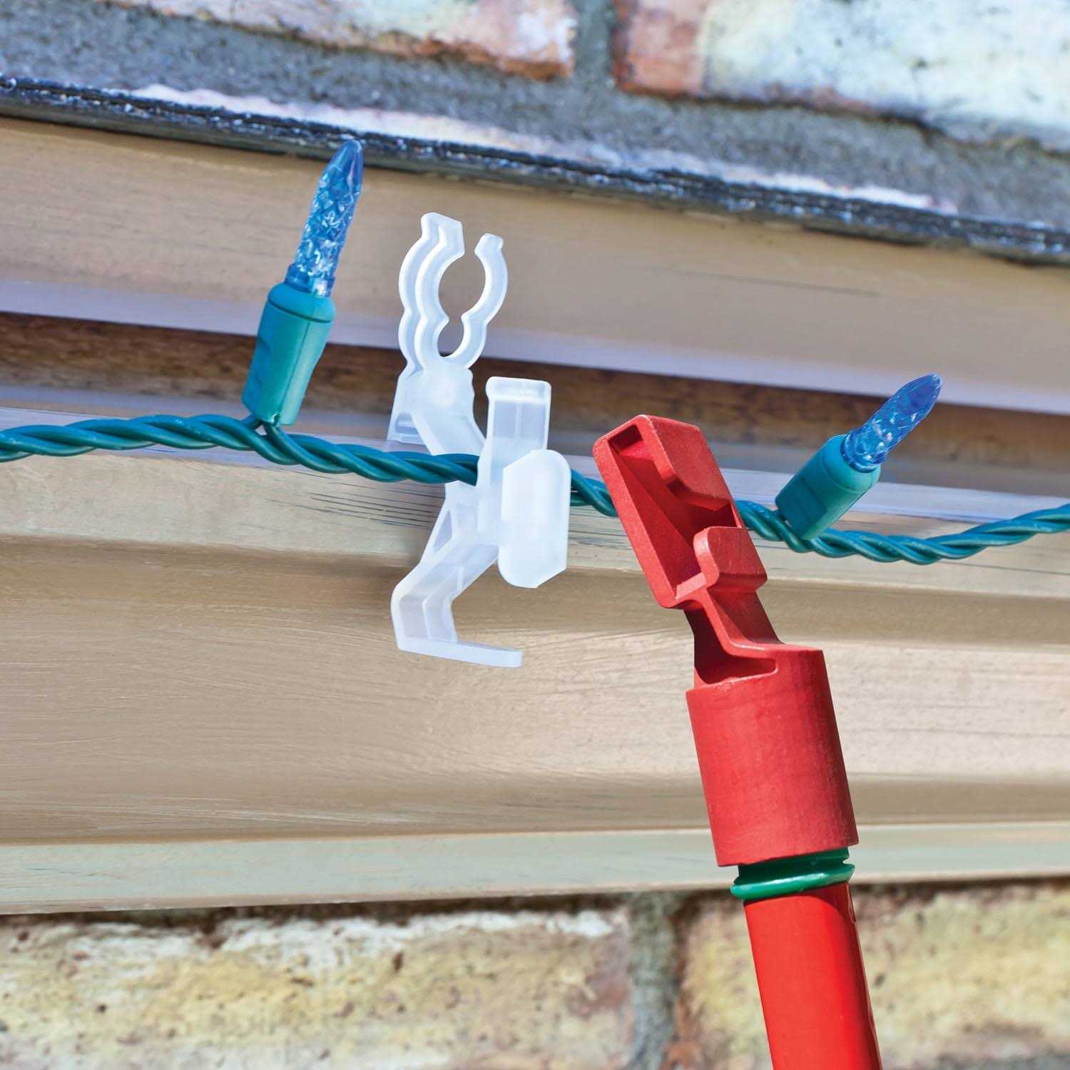 Northlight Set of 75 Ladderless Gutter and Shingle Christmas Light Clips - Cheap Fitting