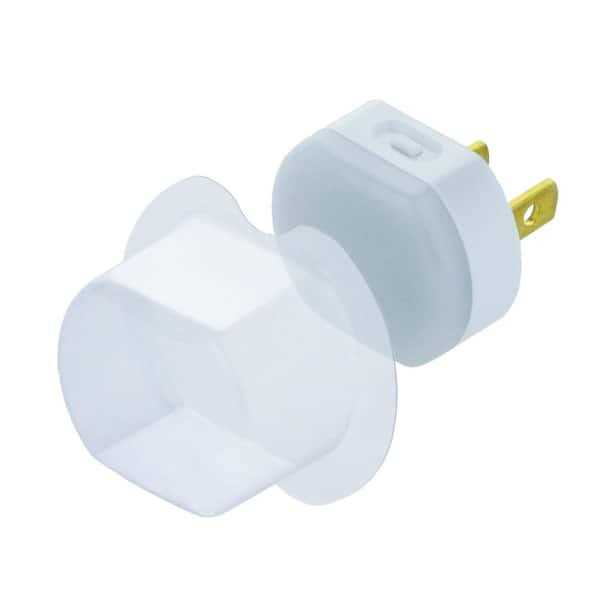 Hampton Bay 1-Gang Duplex Tamper-Resistant Color Changing Led Plug Light - Cheap Fitting