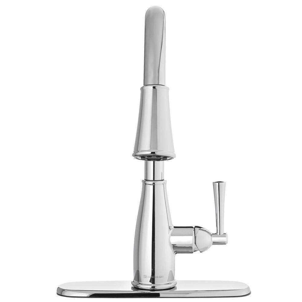 Glacier Bay Fairhurst 1004 Single-Handle Pull-Down Sprayer Kitchen Faucet with TurboSpray and FastMount - Cheap Fitting