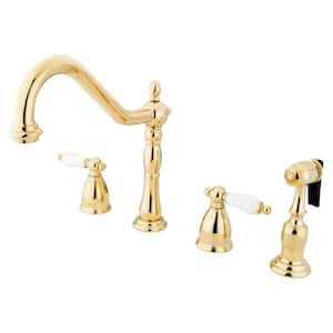 Kingston Brass Governor KS2792BLBS Widespread Kitchen Faucet - Cheap Fitting