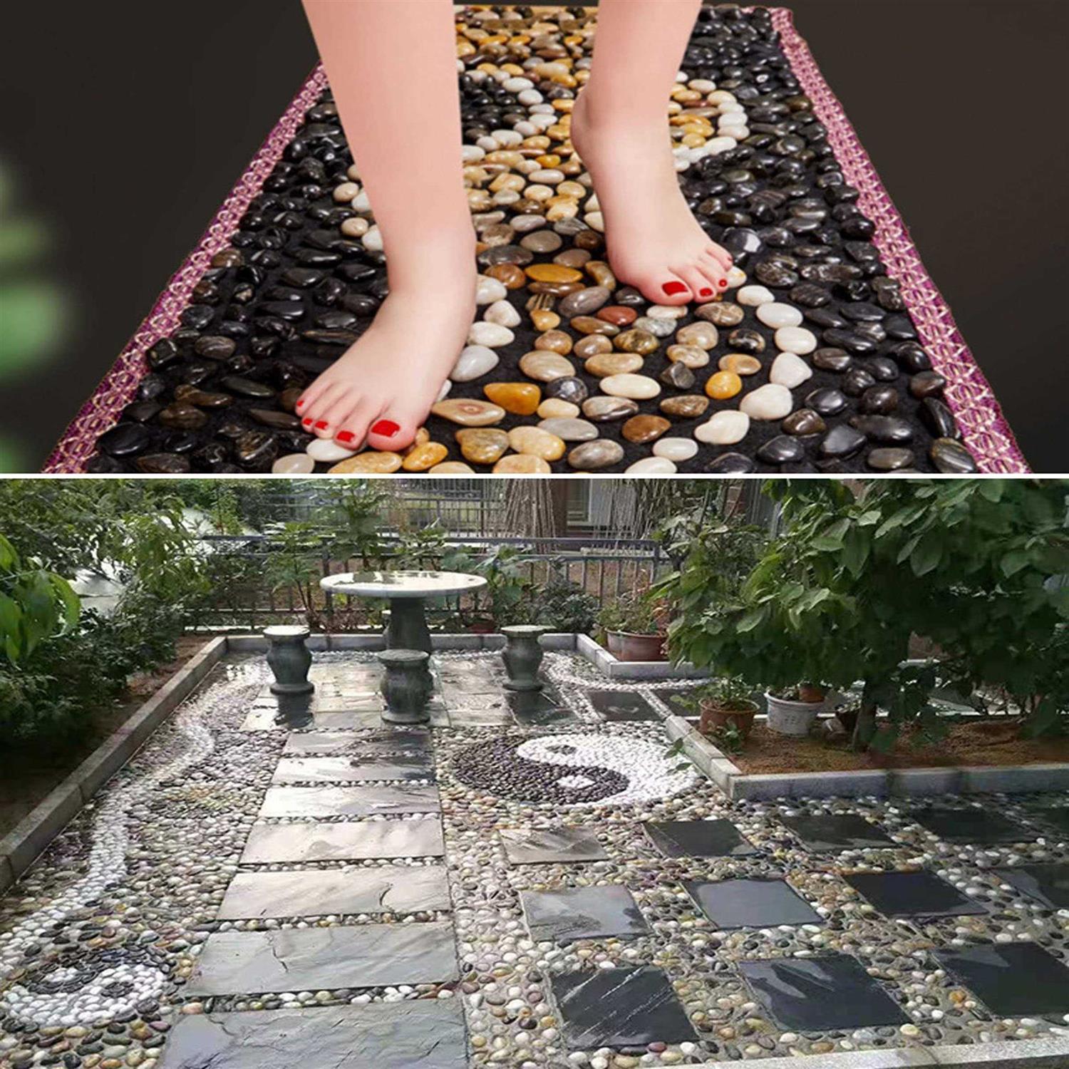 River Stones, Plants, Gardens, Landscapes, Succulents, Highly Polished Decorative Pebbles in Shapes and Sizes from 1-3 inches - Cheap Fitting