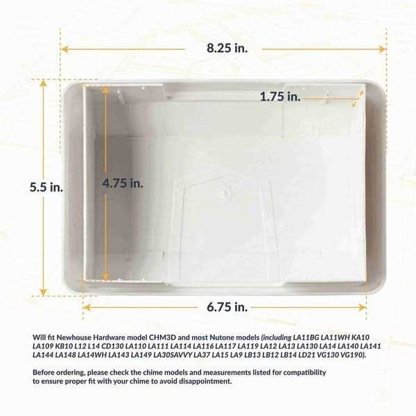 Newhouse Hardware CHM3DCOVER Door Chime Cover Only - Cheap Fitting