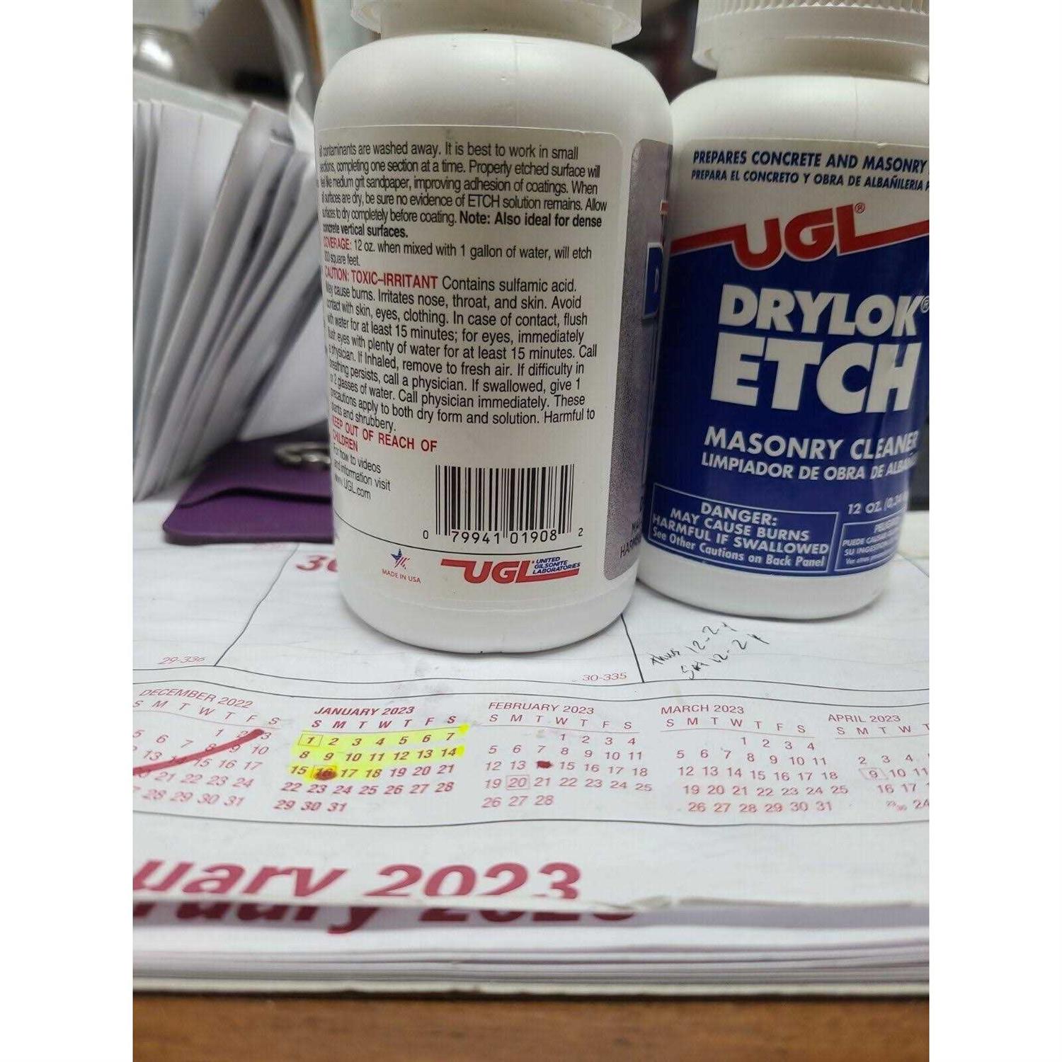 UGL Drylok Etch Masonry Cleaner 12 oz - Cheap Fitting