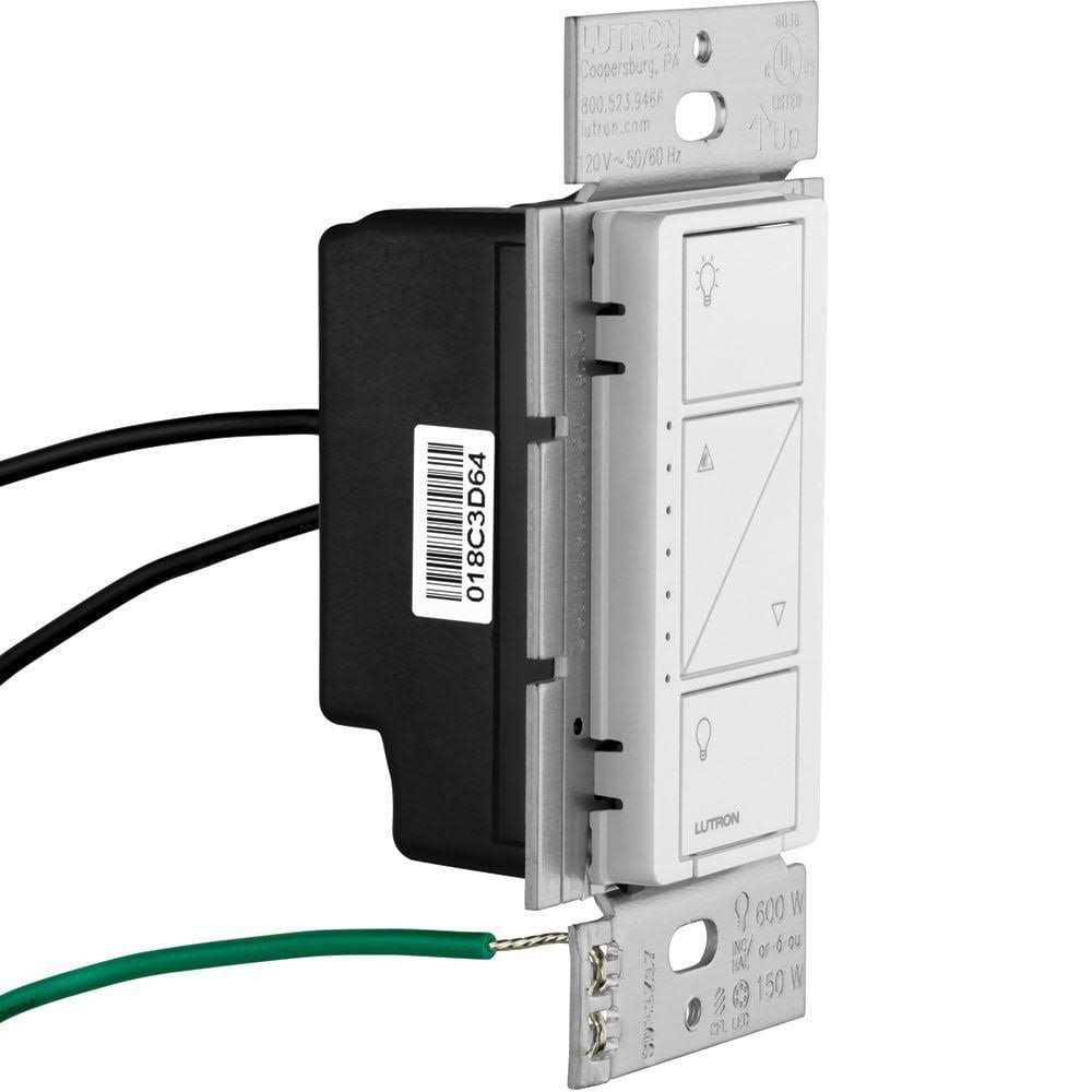 Lutron Caseta Wireless Smart Lighting Dimmer Switch PD-6WCL-WH - Cheap Fitting