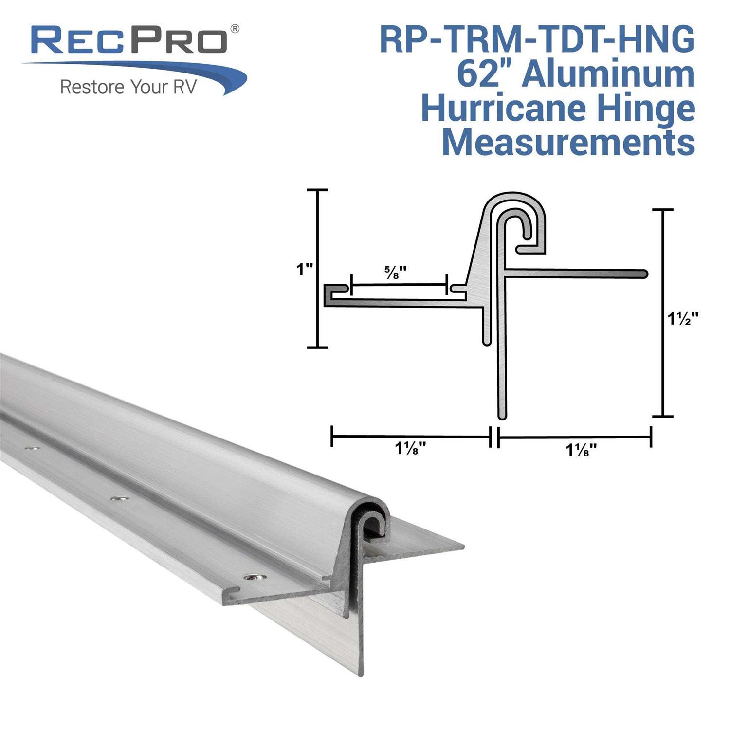 RecPro RV Teardrop Trailer Hurricane Hinge for Galley Hatch Door - Cheap Fitting