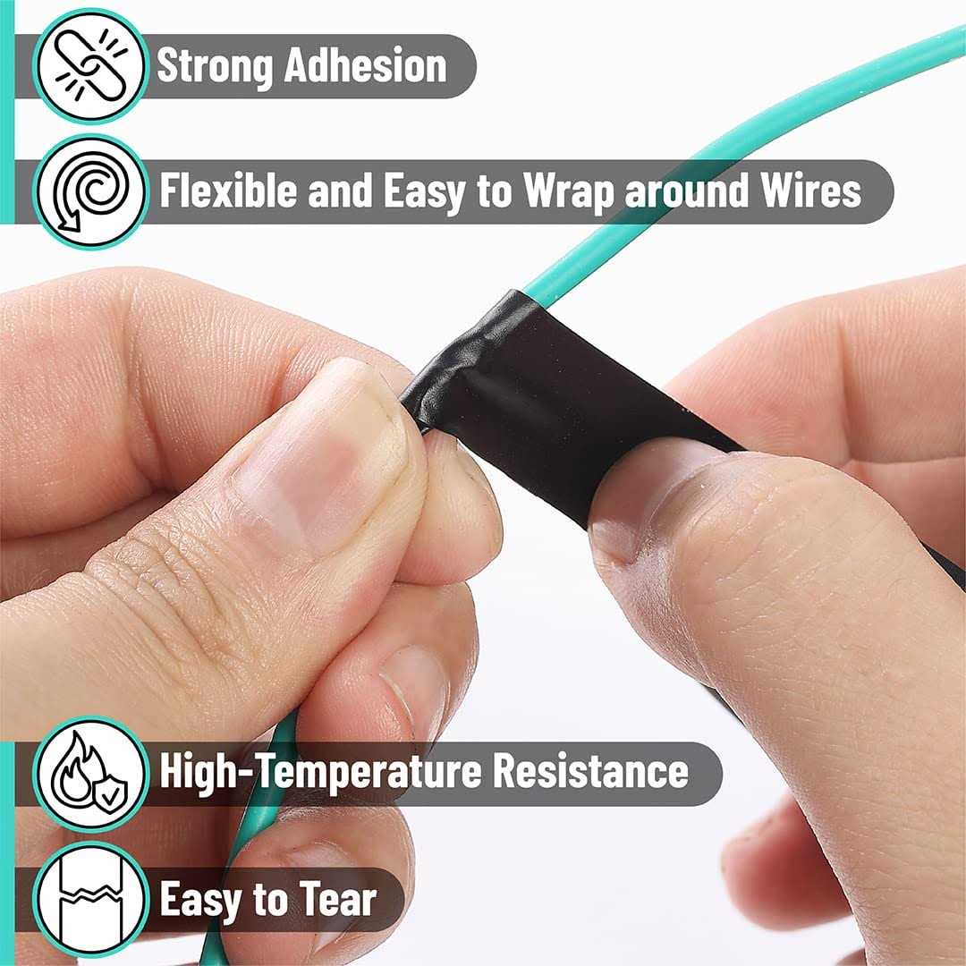 Bates Black Electrical Tape 0.62 in x 49 ft 3 Pack - Cheap Fitting