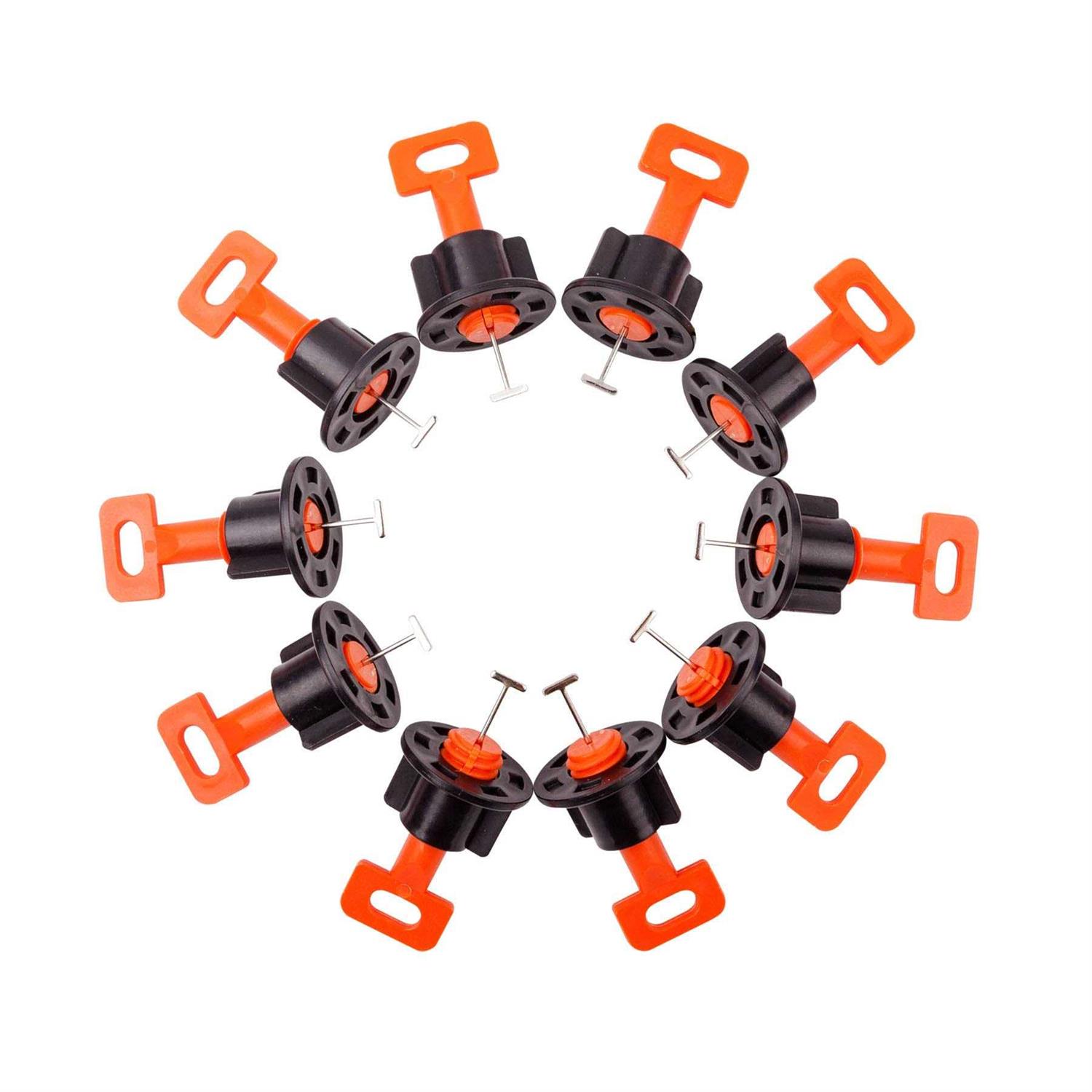 fleetise Tile Leveling System Kit with 100pcs Tile Leveler & 2 Special Wrenches & 500pcs 2mm Tile Spacers - Cheap Fitting