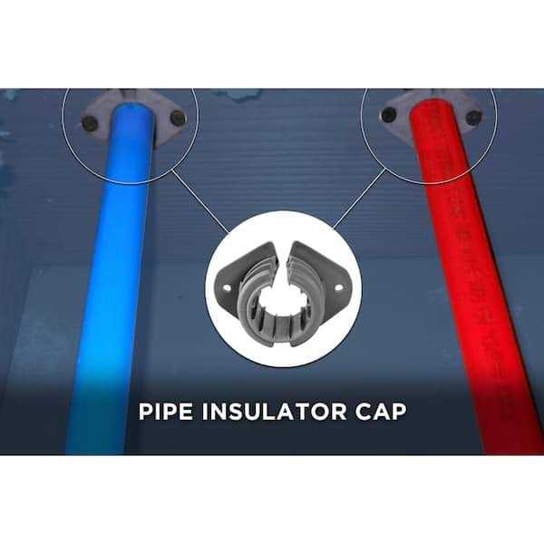 The Plumber’s Choice PEX Tubing Insulator Cap, Metal Stud Insulator, Cushions Wiring and Piping from Wood - Cheap Fitting