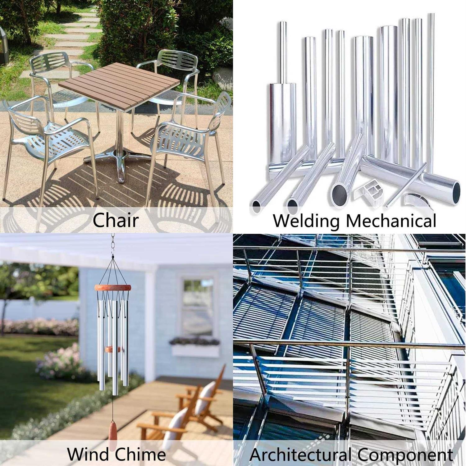 Tynulox 6061 Aluminum Tubing OD Seamless Aluminum Round Tube Wall x Length Metal Straight Pipe for Diy - Cheap Fitting