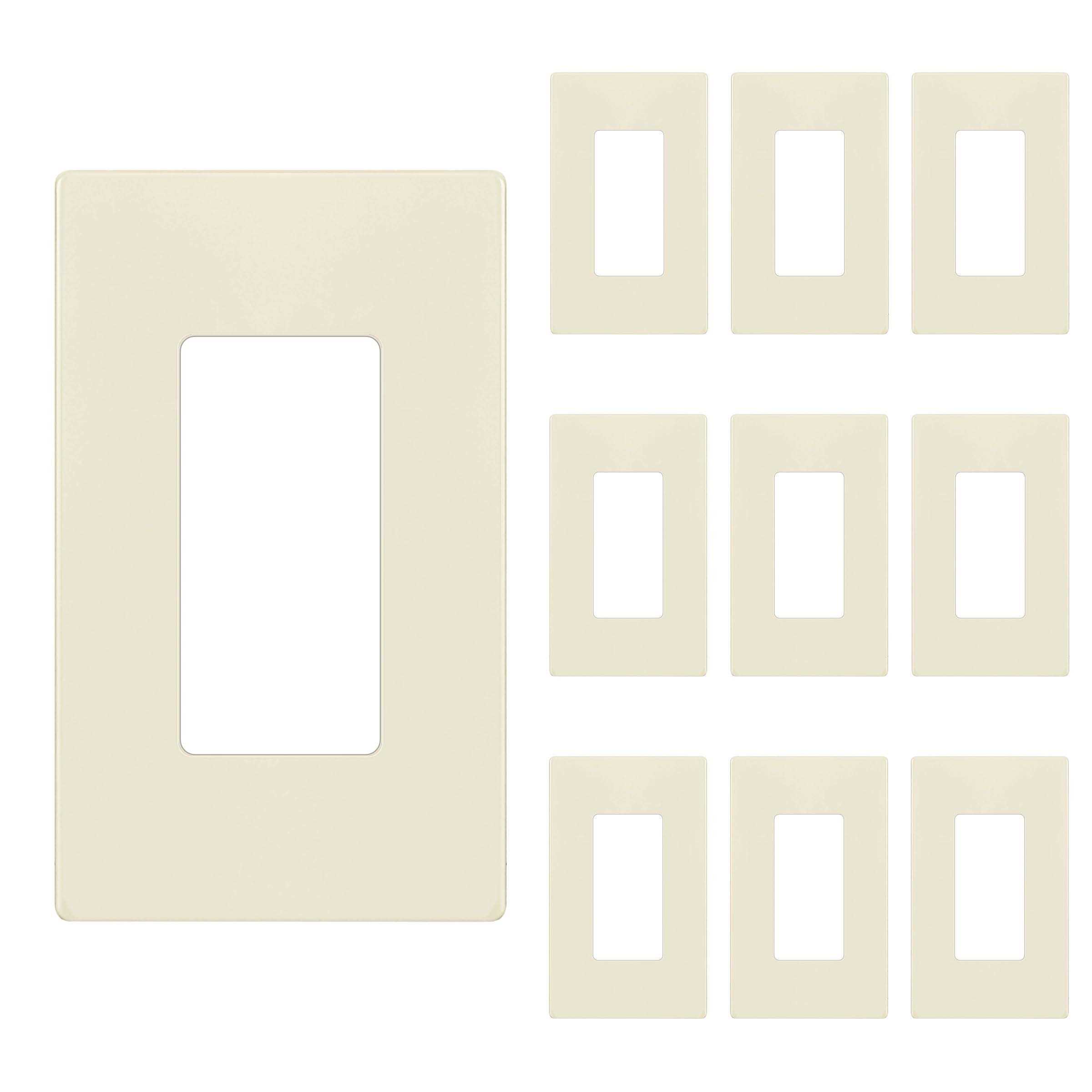 Enerlites Elite Series 1-Gang Screwless Decorator Wall Plate - Cheap Fitting