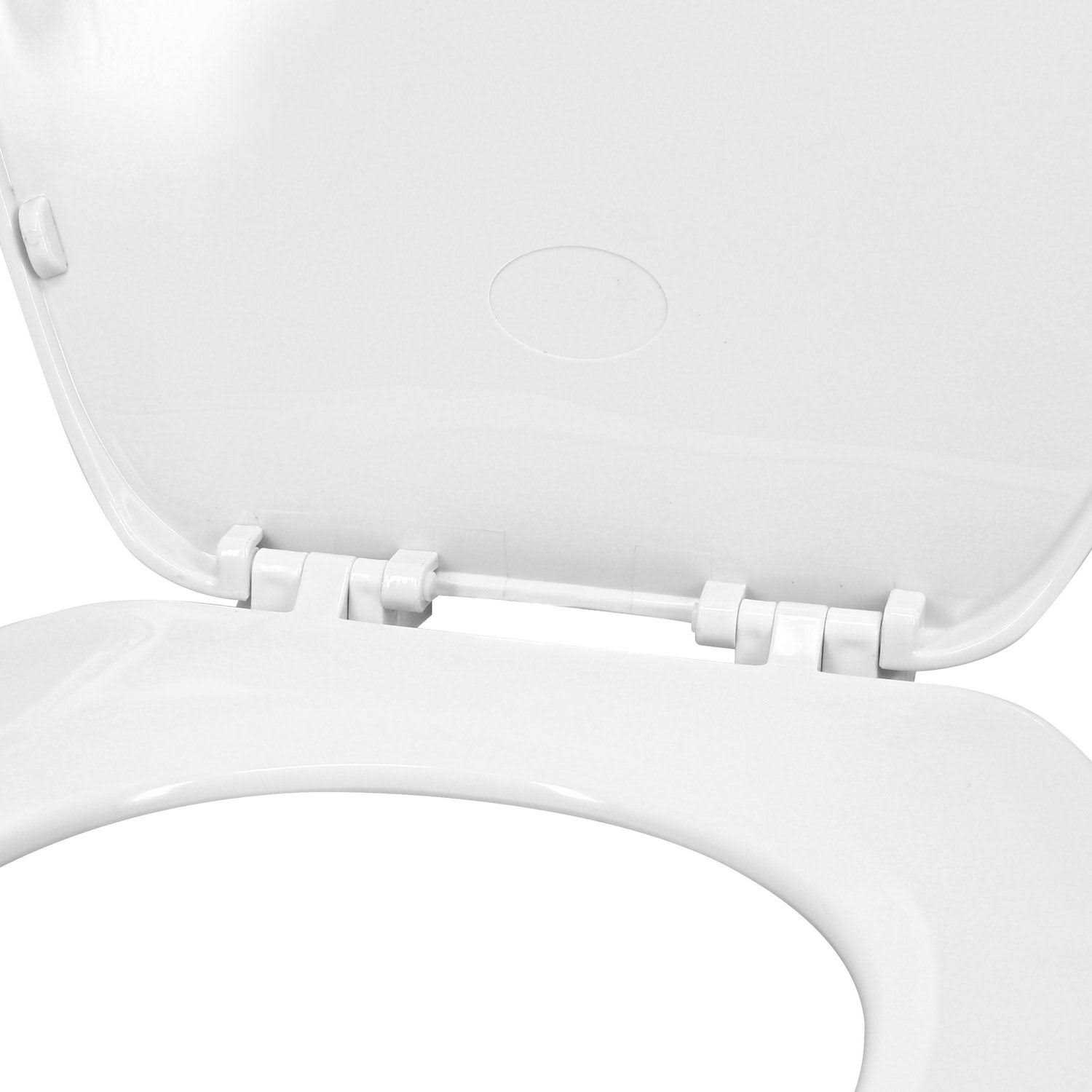 Clorox Antimicrobial Elongated Plastic Beveled Toilet Seat - Cheap Fitting