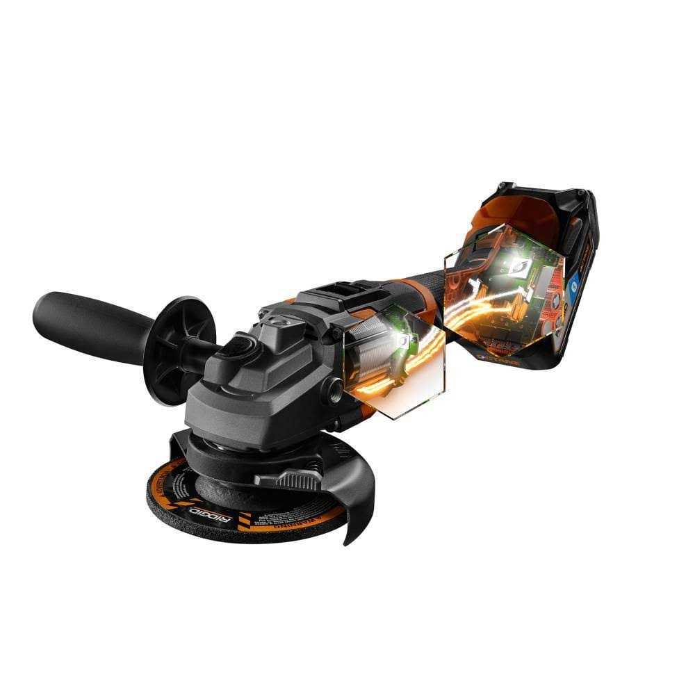 Ridgid 18-Volt Octane Cordless Brushless 4-1/2 in. Angle Grinder - Cheap Fitting