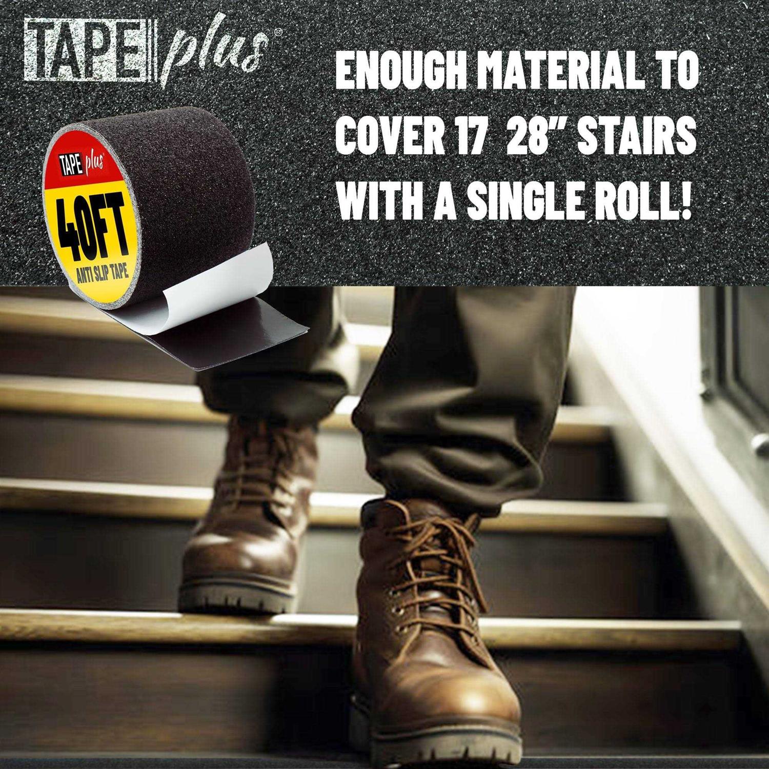 TapePlus Anti Slip Tape for Stairs Waterproof Grip Tape for Outdoor/Indoor - Cheap Fitting