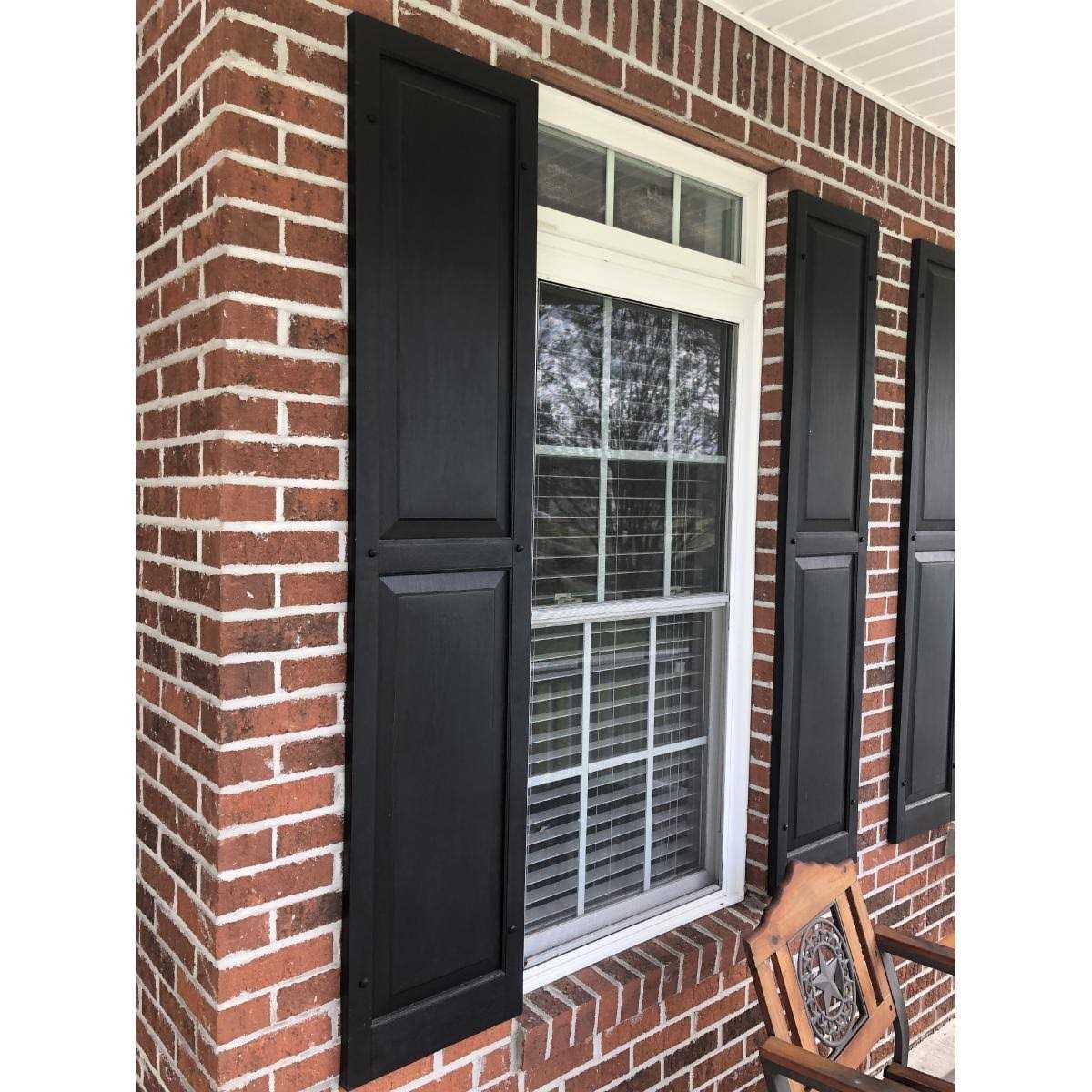 Alpha Shutters Exterior 15×22 x Raised Panel Shutter - Cheap Fitting