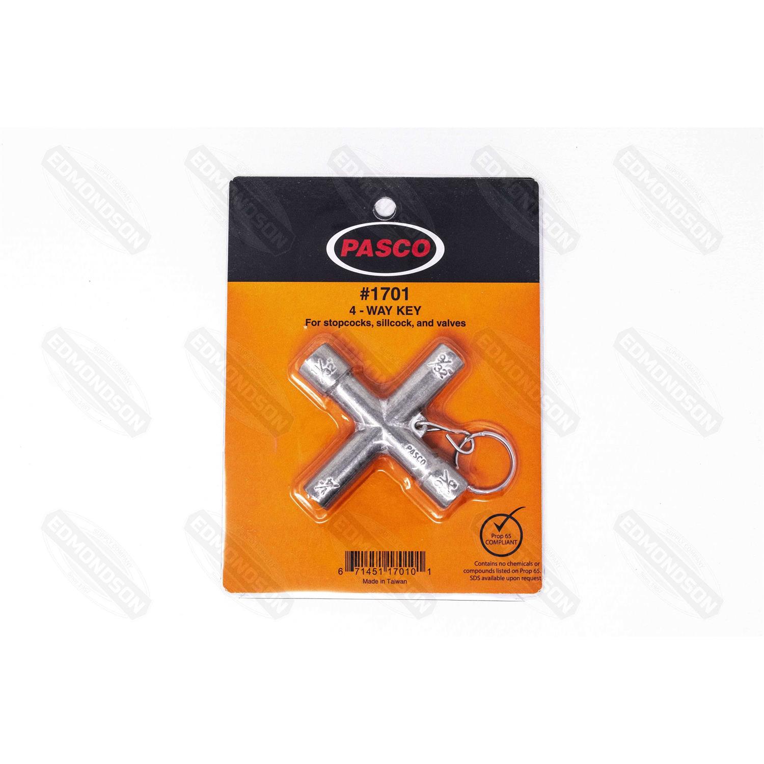 Pasco 1701 4-Way Key - Cheap Fitting