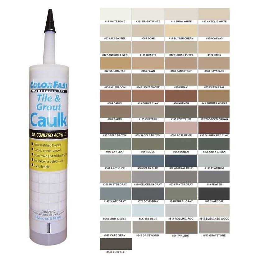 Colorfast Latex Colored Caulk CBP Color Line - Cheap Fitting