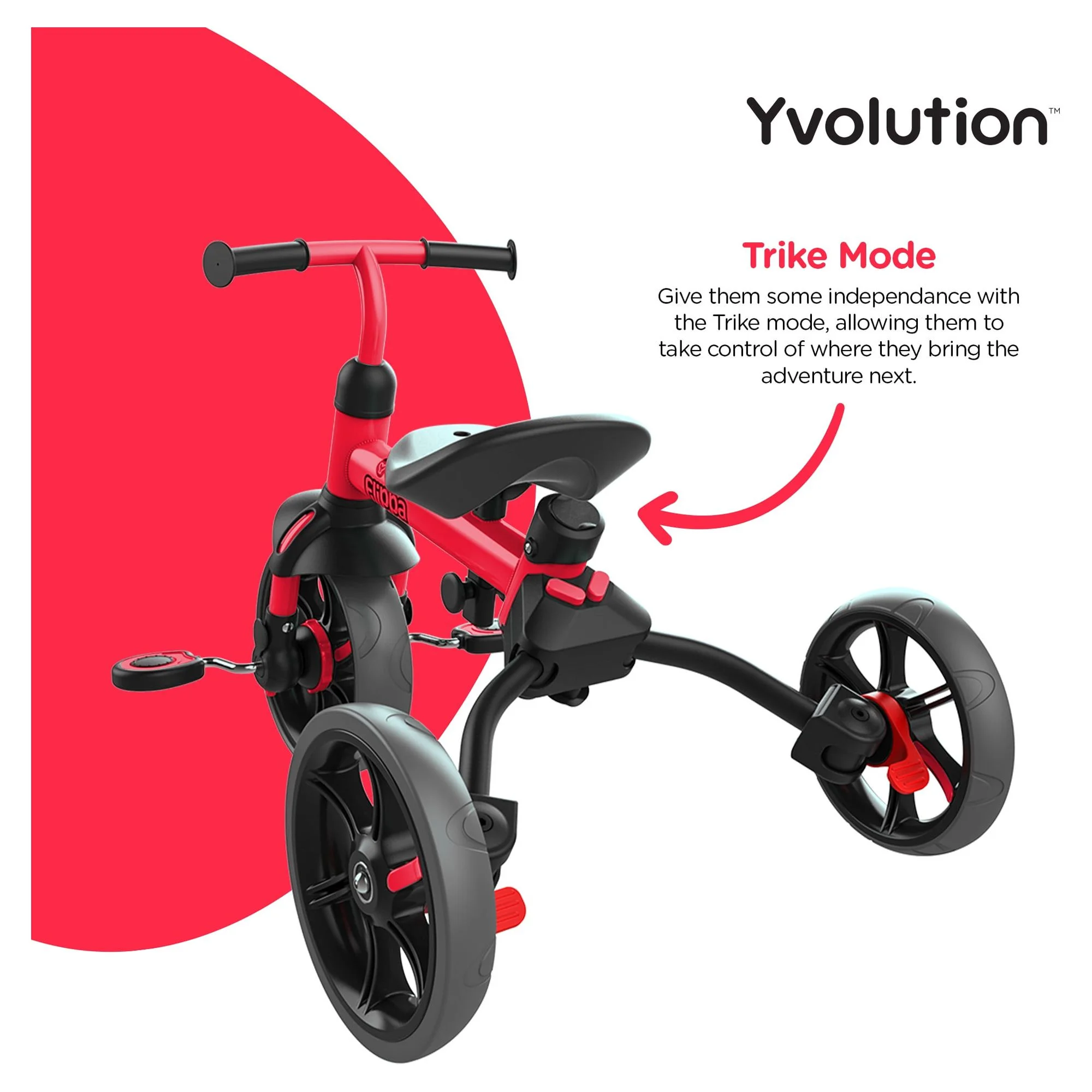 Yvolution Velo Flippa 4-in-1 Triicycle to Balance Bike 2-5 Years (Red) Unisex - Cheap Fitting