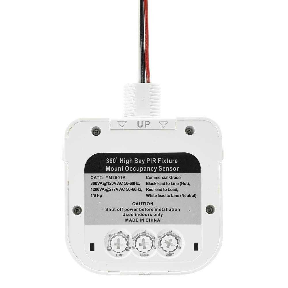 ecoeler Ceiling occupancy Motion sensor Switch high bay fixture mount 360° Ceiling Automatic Light Switch - Cheap Fitting