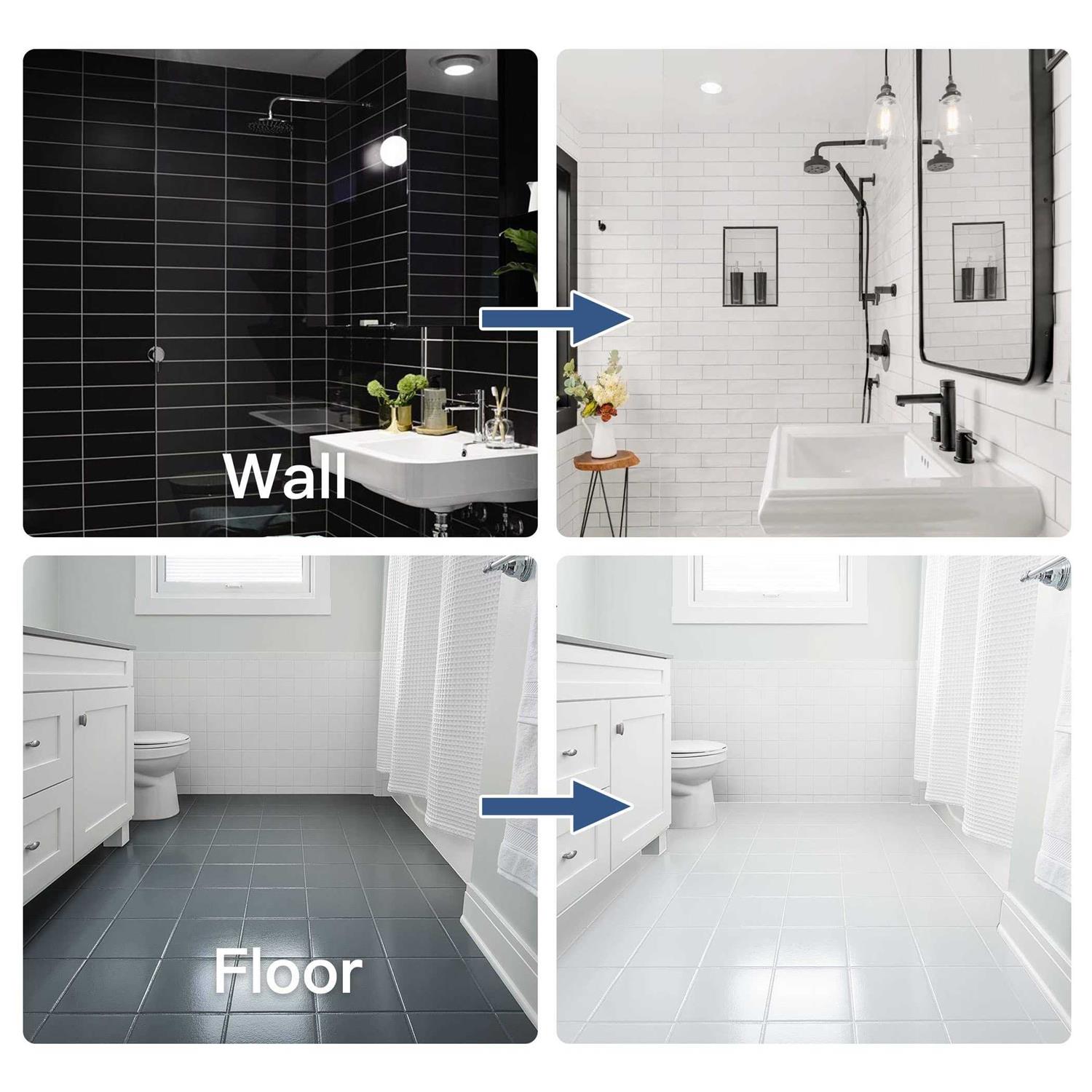 DWIL Tub and Tile Refinishing Kit Water Based&Low Odor Sink Bathtub with Tools - Cheap Fitting