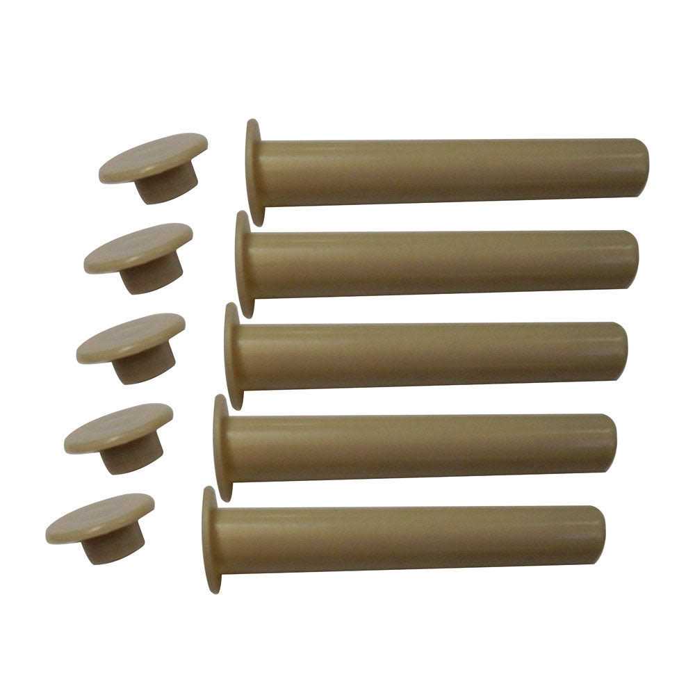 Pool Fence DIY 4×0.625 Plastic Sleeve and Cap in Gray - Cheap Fitting