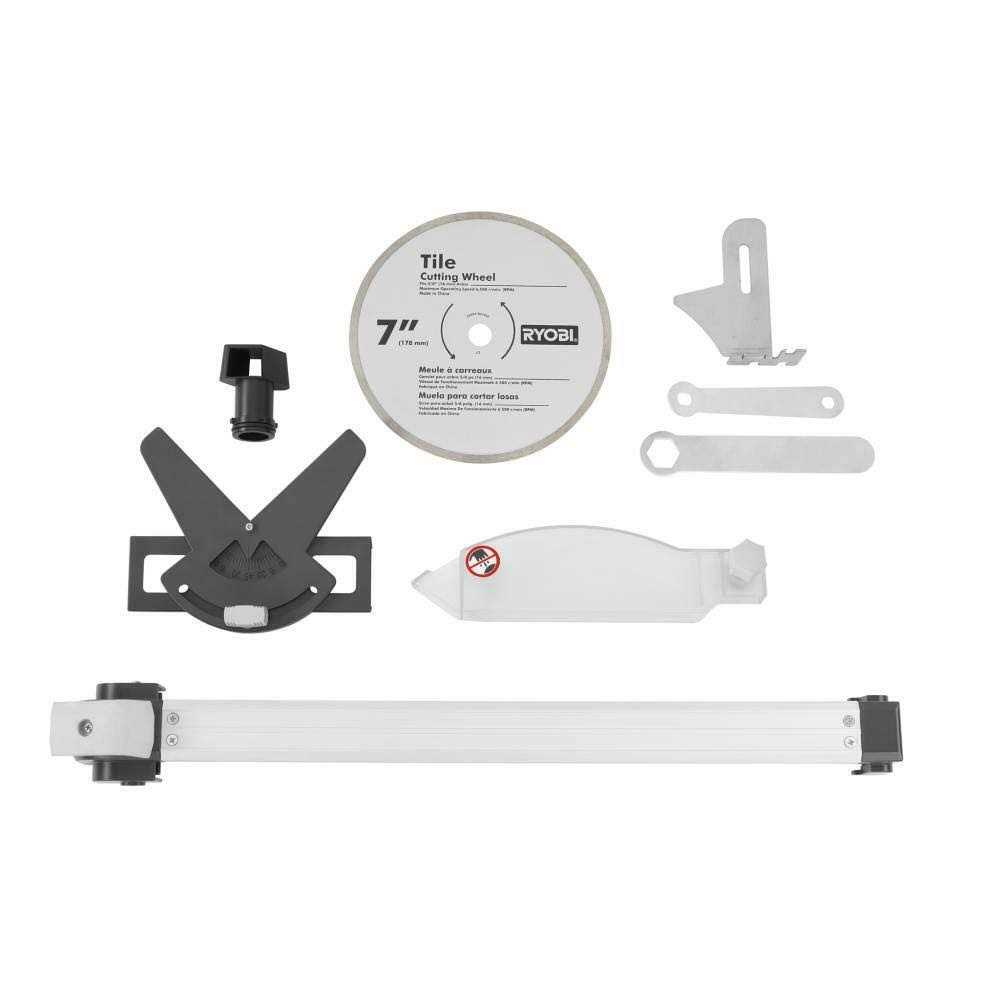 RYOBI 7 in. 4.8 Amp Tile Saw with Stand - Cheap Fitting