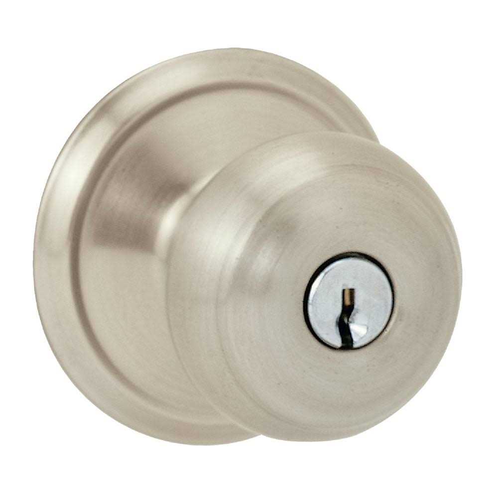 Schlage Satin Chrome Orbit Keyed Entry Knob - Cheap Fitting